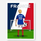 Affiche Football France Personnalisée