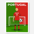 Affiche Football Portugal Personnalisée