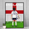 Affiche Football Angleterre Personnalisée