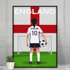 Affiche Football Angleterre Personnalisée