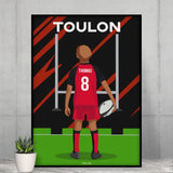 Affiche Rugby Enfant Personnalisée - Toulon