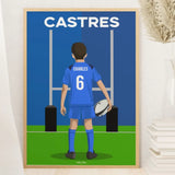 Affiche Rugby Enfant Personnalisée - Castres