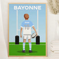 Affiche Rugby Enfant Personnalisée - Bayonne