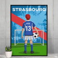 Affiche Football Enfant Personnalisée - Strasbourg