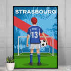 Affiche Football Enfant Personnalisée - Strasbourg