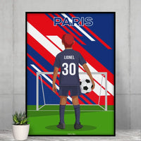 Affiche Football Enfant Personnalisée - Paris