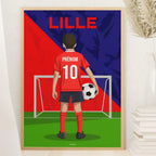 Affiche Football Enfant Personnalisée - Lille