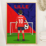 Affiche Football Enfant Personnalisée - Lille
