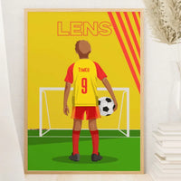 Affiche Football Enfant Personnalisée - Lens