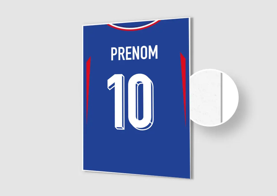 Affiche Football Personnalisée - Maillot France