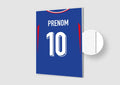 Affiche Football Personnalisée - Maillot France