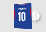 Affiche Football Personnalisée - Maillot France