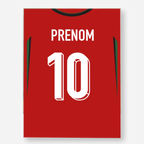 Affiche Football Personnalisée - Maillot Portugal