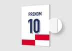 Affiche Football Personnalisée - Maillot Croatie