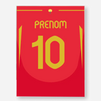 Affiche Football Personnalisée - Maillot Espagne