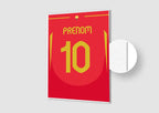 Affiche Football Personnalisée - Maillot Espagne