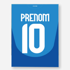Affiche Football Personnalisée - Maillot Italie