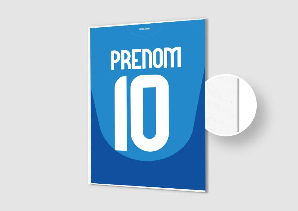 Affiche Football Personnalisée - Maillot Italie
