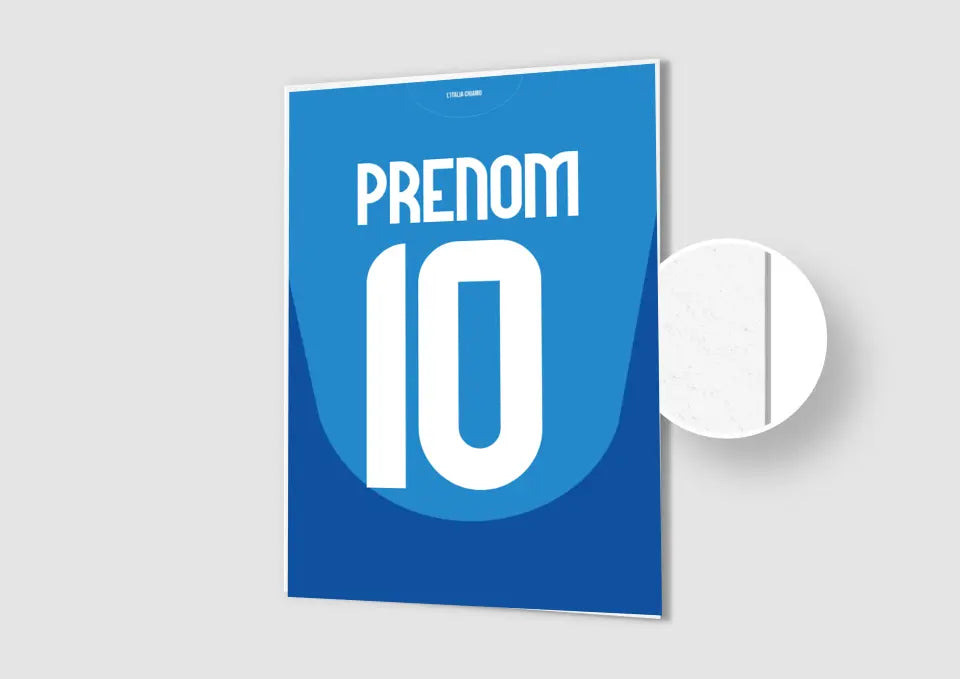 Affiche Football Personnalisée - Maillot Italie
