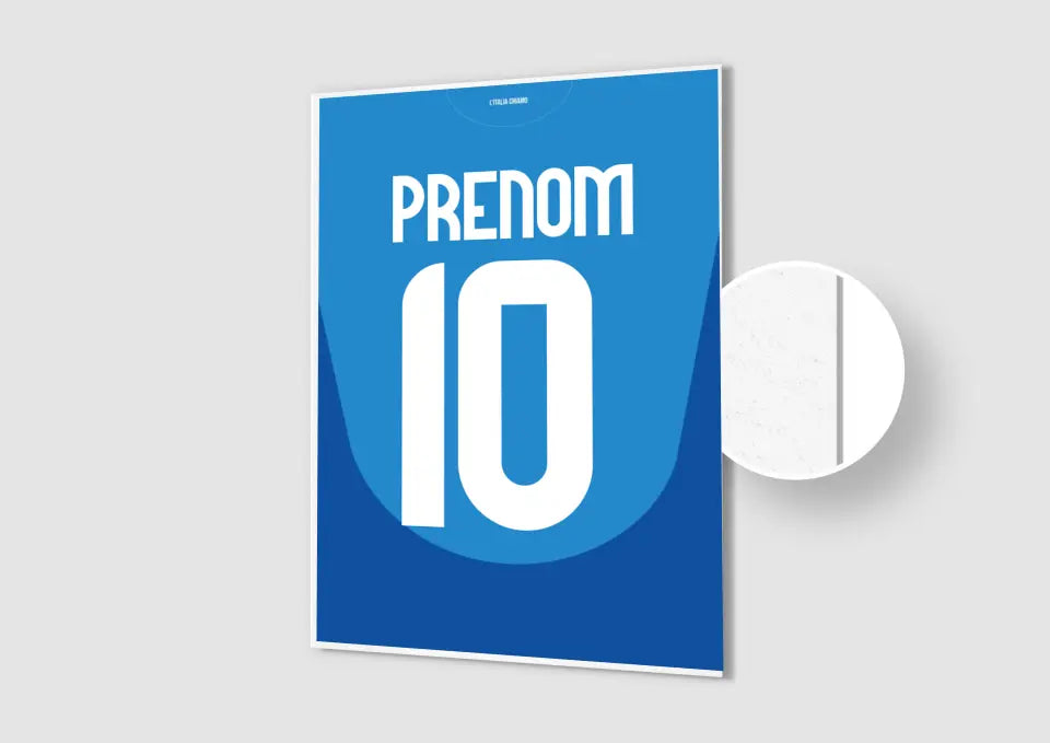 Affiche Football Personnalisée - Maillot Italie