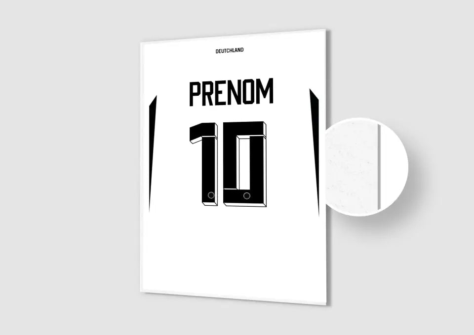 Affiche Football Personnalisée - Maillot Allemagne