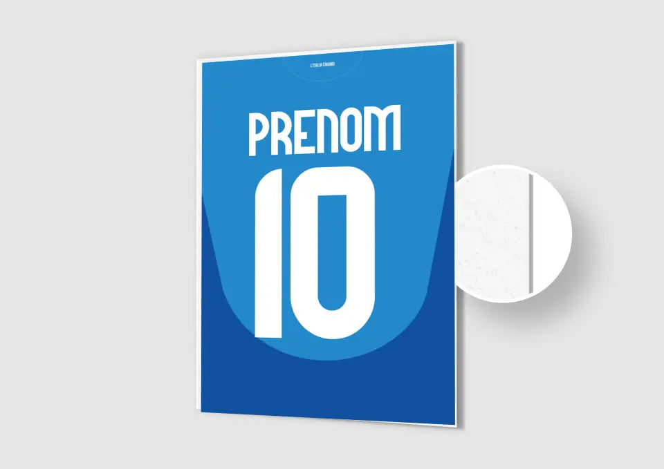 Affiche Football Personnalisée - Maillot Italie