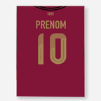 Affiche Football Personnalisée - Maillot Belgique