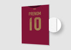 Affiche Football Personnalisée - Maillot Belgique