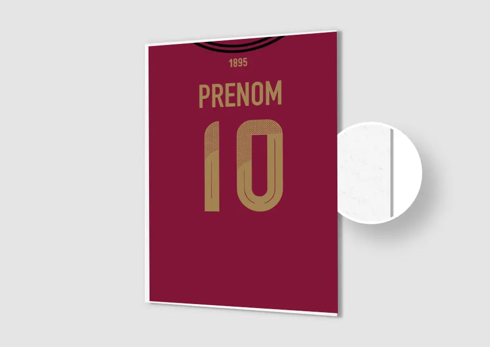 Affiche Football Personnalisée - Maillot Belgique