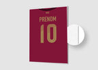 Affiche Football Personnalisée - Maillot Belgique