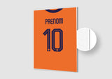 Affiche Football Personnalisée - Maillot Pays-bas