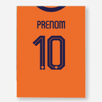 Affiche Football Personnalisée - Maillot Pays-bas
