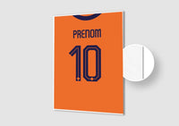 Affiche Football Personnalisée - Maillot Pays-bas