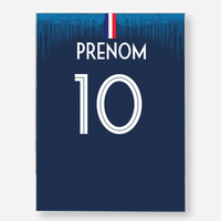 Affiche Football Mondial 2018 Personnalisée - Maillot France