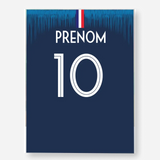 Affiche Football Mondial 2018 Personnalisée - Maillot France