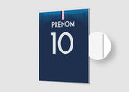 Affiche Football Mondial 2018 Personnalisée - Maillot France