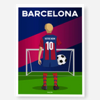 Affiche Football Barcelone Personnalisée