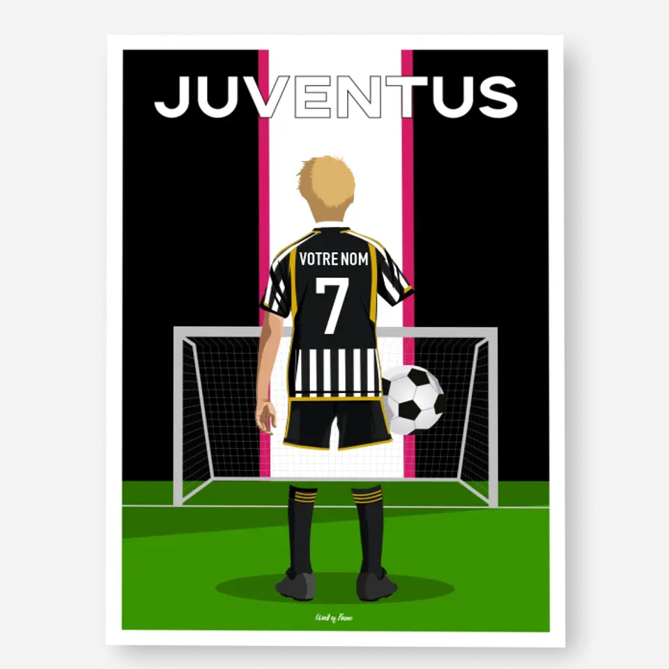 Affiche Football Juventus Personnalisée