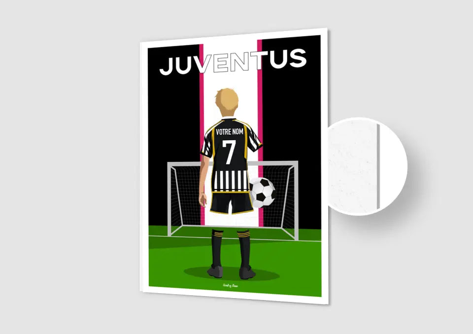 Affiche Football Juventus Personnalisée