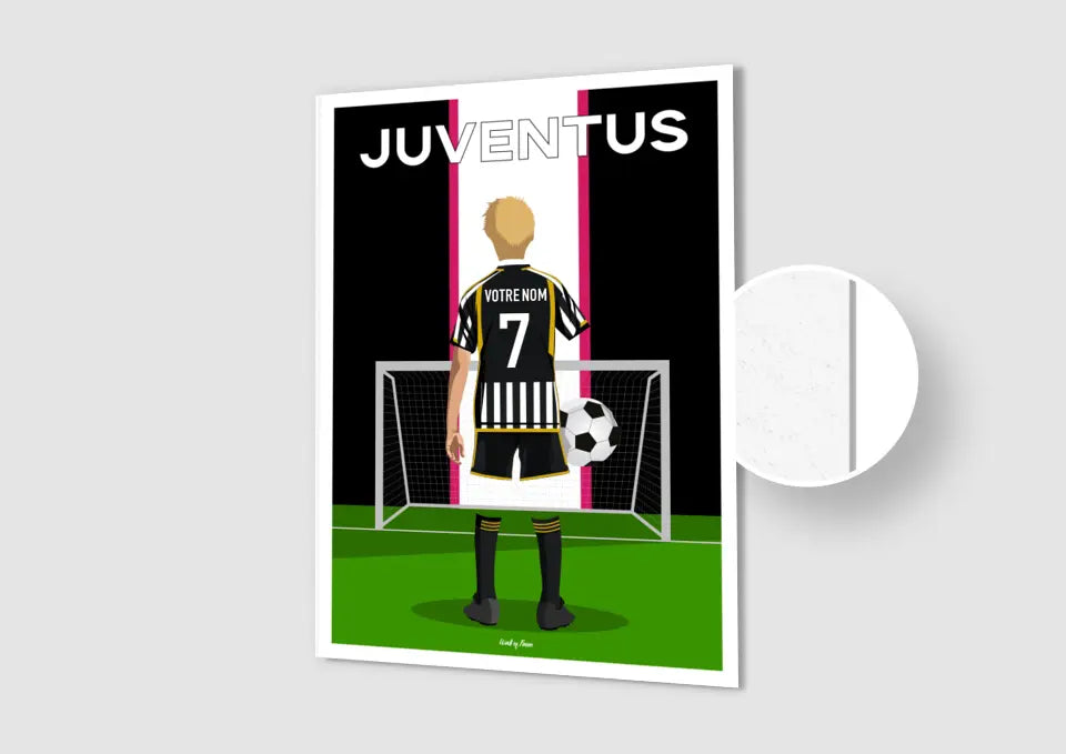Affiche Football Juventus Personnalisée