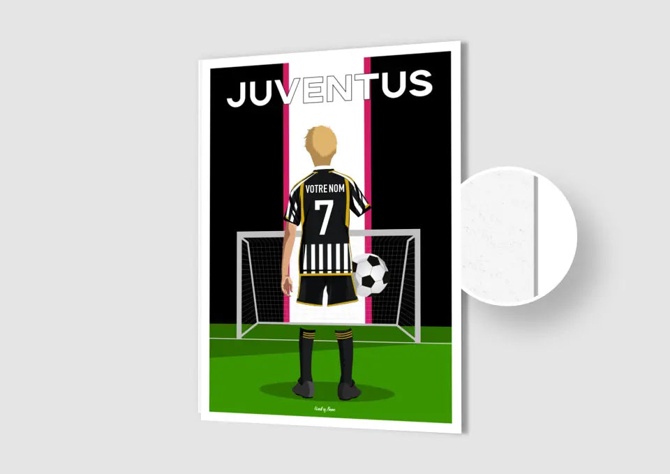 Affiche Football Juventus Personnalisée