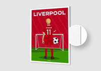 Affiche Football Liverpool Personnalisée