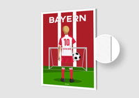 Affiche Football Bayern Personnalisée
