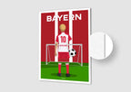 Affiche Football Bayern Personnalisée