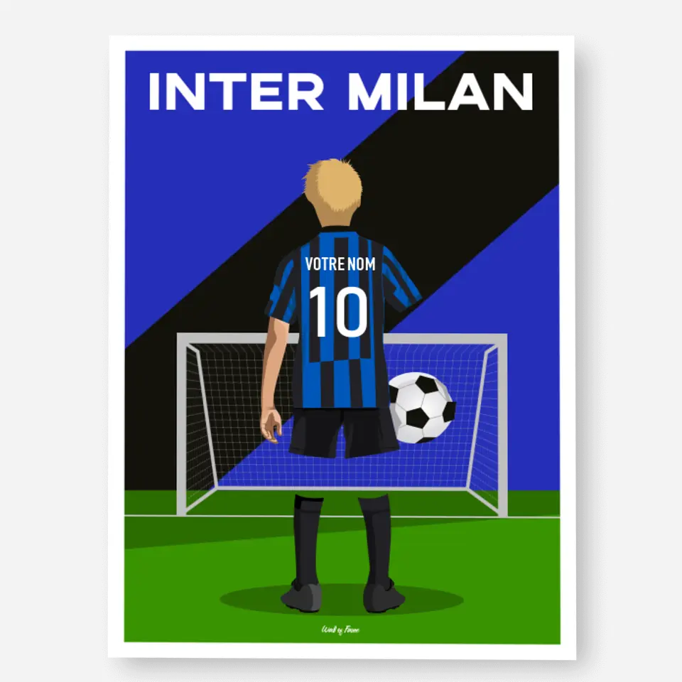 Affiche Football Inter Milan Personnalisée