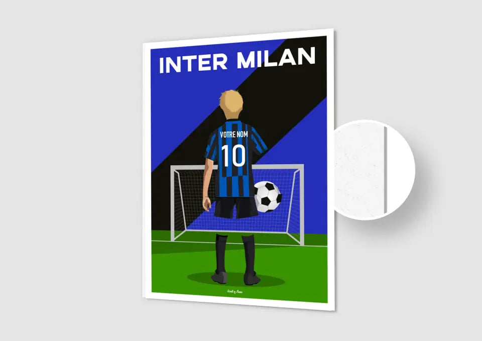 Affiche Football Inter Milan Personnalisée