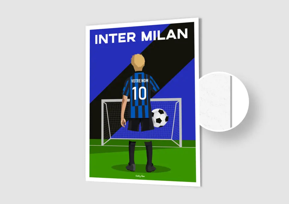 Affiche Football Inter Milan Personnalisée