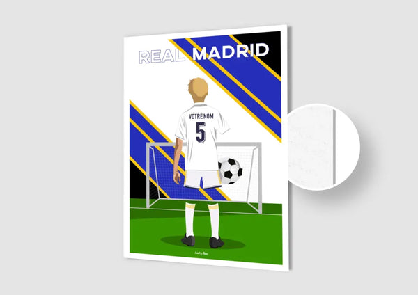 Affiche Football Real Madrid Personnalisée