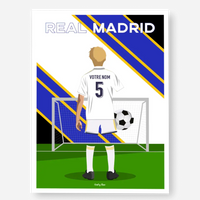 Affiche Football Real Madrid Personnalisée