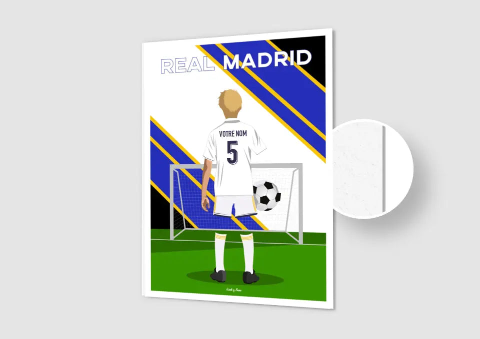 Affiche Football Real Madrid Personnalisée